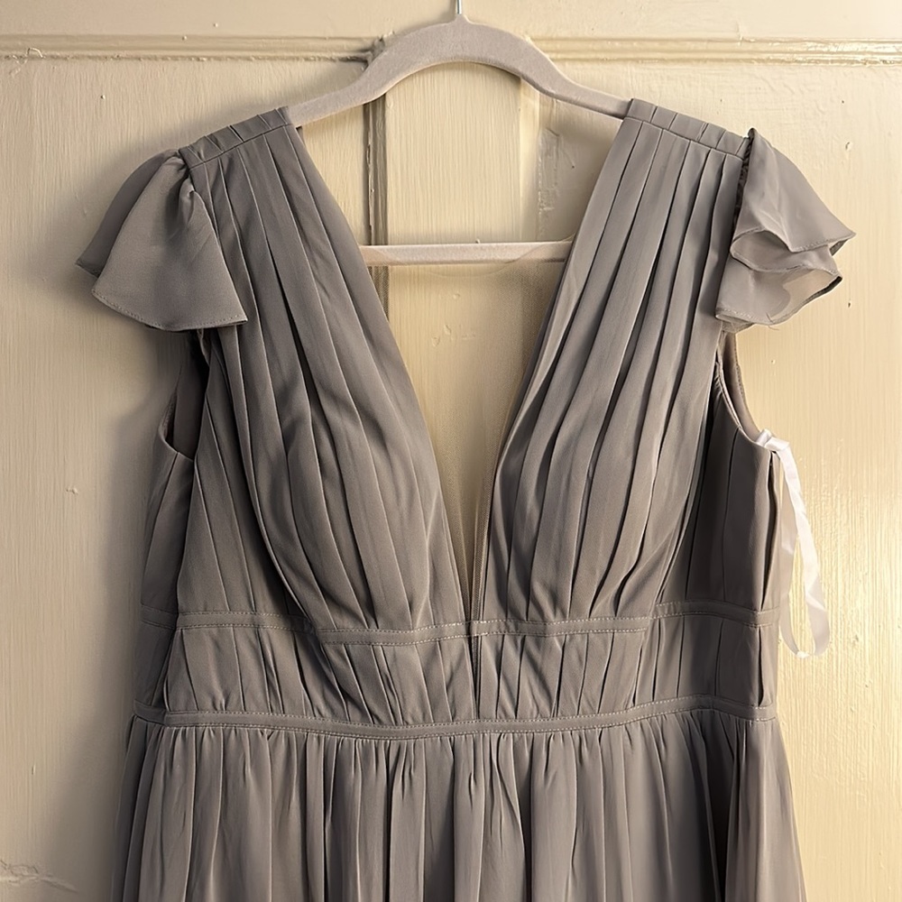 Revelry dusty sage bridesmaids dress, Size 10